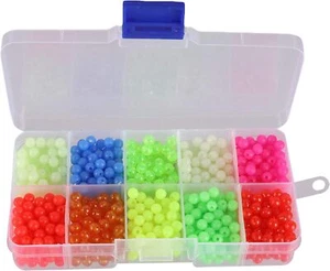 Fishing Beads Assorted Set, 1000pcs 5mm Round Float 10 Colors - 1000 Pack - Picture 1 of 6