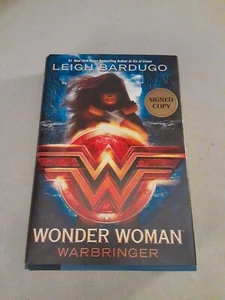 SIGNED Wonder Woman: Warbringer -Leigh Bardugo (HC, 2017) 1st, Good w Poster - Picture 1 of 8