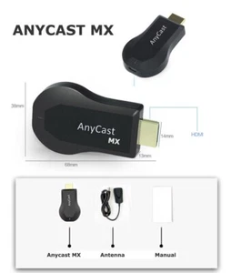 Anycast M9 Plus HDMI TV Stick Wireless WiFi Display Dongle Miracast AirPlay DLNA - Picture 1 of 14