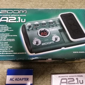 ZOOM A2 Compact Acoustic Guitar Multi Effects Pedal with Adapter Used Japan - Picture 1 of 4