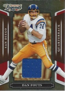 2008 Donruss Americana Sports Legends Mirror Red Materials #10/100 Dan Fouts HOF