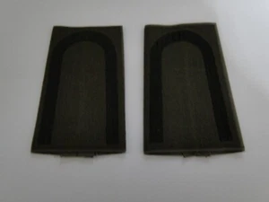 1 Paar Bundeswehr Rangschlaufen  Unteroffizier schwarz  in Oliv - Picture 1 of 1