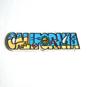California Souvenir Magnet Hollywood Sun Beach Ball Sailboat Sea Gulls Water - Picture 1 of 3