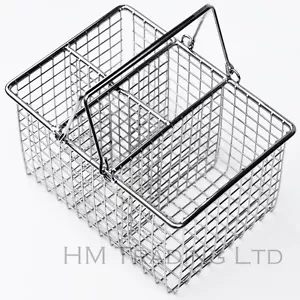 Triple Chrome Cutlery Utensil Holder Basket Rack Kitchen Organiser Storage Sink - Picture 1 of 5