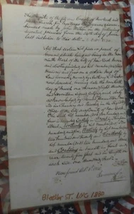 SELTEN 1830 NEW YORK CITY BLEEKER ST. TITELSUCHE GREENWICH VILLAGE NYC - Bild 1 von 7