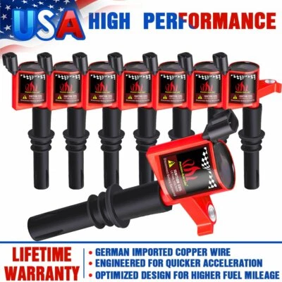 2004 2005 2006 - 2008 Ignition Coil Bobinas 8 件装 FORD F150 4.6/5.4L V8 TRITON — 第 1/4 张图片