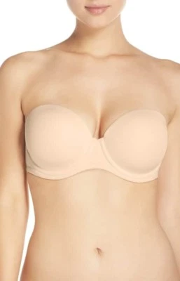 New WACOAL 854119 Dark  Beige Red Carpet Strapless Bra size 32DD  - Image 1 of 4