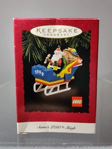 Hallmark Andenken 1994 Santa's Lego Schlitten Weihnachtsschmuck - Bild 1 von 2