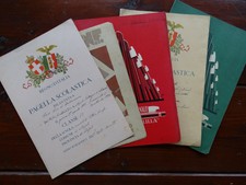FASCISMO-REGNO D'ITALIA-BALILLA-LOTTO 5 BELLE PAGELLE SCOLASTICHE-ANNI '20/'30