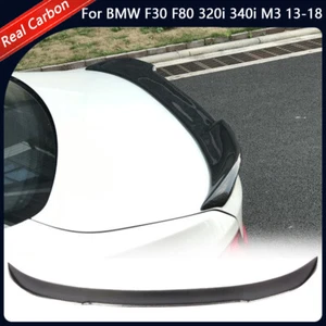 For BMW 3 Series F30 F80 320i 340i M3 13-18 Carbon Fiber Rear Trunk Spoiler Wing - Picture 1 of 17