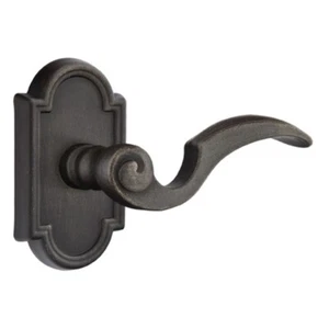 Emtek Napoli Wachsausschmelz Türhebel Durchgang Set mit #11 Rosette Medium Bronze - Bild 1 von 1
