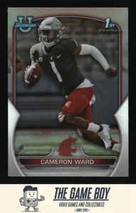 2022 Bowman University Chrome Refractor #34 Cameron Ward Cougars - Picture 1 of 2