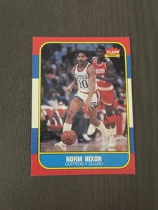1986-87 Fleer #80 NORM NIXON Los Angeles Clippers Basketball Card - Picture 1 of 4