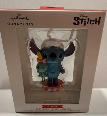 2025 Hallmark ~ Stitch Nutcracker  ~ Disney Christmas Tree Ornament ~ NEW - Image 1 of 2