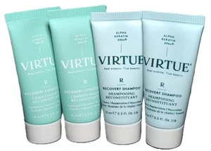 2 Sets of Virtue Recovery Shampoo & Conditioner 4 X 0.50 OZ New,No.Box - Picture 1 of 1