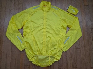 Chaqueta cortavientos Endura Pakajak para hombre Hi Viz amarilla ciclismo empacable XL - Imagen 1 de 8