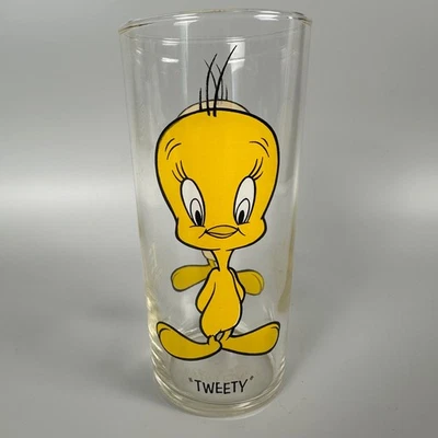 Pepsi Looney Tunes Glass 1973 Tweety Warner Bros Collector Series Foto 1 de 3