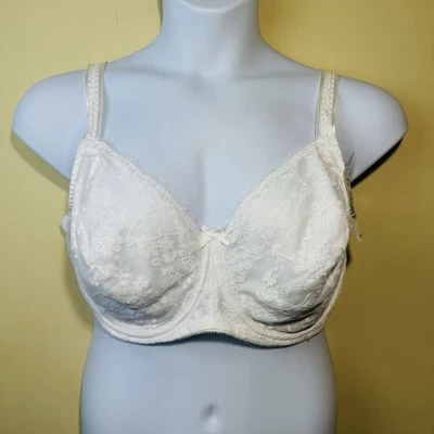 NWT Playtex 7552 Woman’s Sz 42DD Lace Full Coverage Bra Underwire Unlined - Image 1 of 4