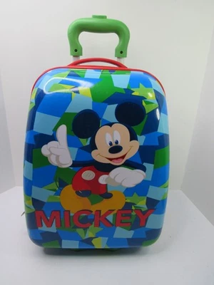 Disney Mickey Mouse Kids Hard Shell Rolling Suitcase American Tourister GUC "C" - Image 1 of 4