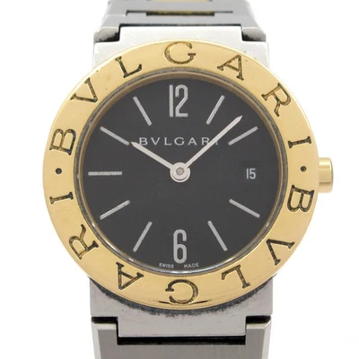 Auth BVLGARI Bvlgari Bvlgari BB26SG D****** Silver 18K Yellow Gold Wrist Watch - Image 1 of 4