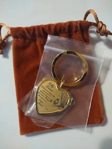 Portachiavi To My Nice Pooh Bear Maialino Ispirazione Colore Oro Con Borsa - Foto 1 di 3