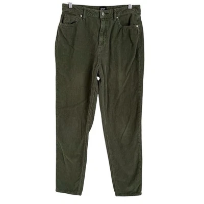 Urban Outfitters BDG Sz 30 Mom High Rise Green Corduroy Pants Y2K Retro Academia - Image 1 of 4