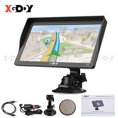 XGODY 9 Zoll LKW PKW GPS navigationsgerät mit 2D3D Kartenansicht Kostenlos Karte - Bild 1 von 4