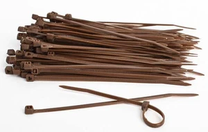 Braune Kabelbinder 300 mm x 4,8 mm - 50 Stück - Bild 1 von 1