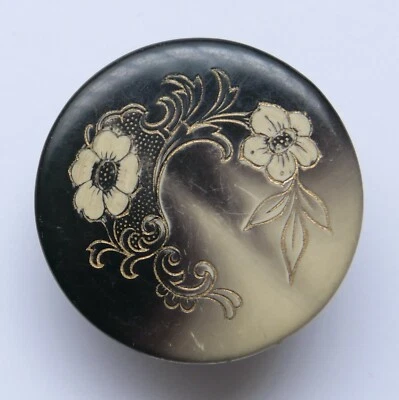 Button Antique - Celluloid - 35 MM - 1900 - New Art Button - Image 1 of 4
