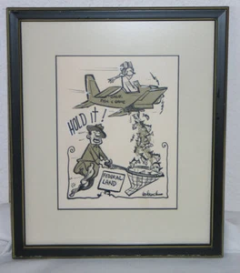 Original James Babcock Sacramento Bee Cartoon California Fish Game Federal Lands - Picture 1 of 5