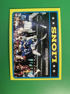 1986 Topps Lions Team Leaders TL #242 Detroit Lions - Picture 1 of 2