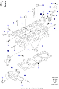 VALVOLA MOTORE ASPIRAZIONE ORIGINALE FORD FIESTA MK4 1.4 16V GENUINE 1012749 - Imagen 1 de 2