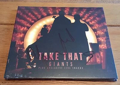 Take That - Giants 2 x Cd Set Signed Autographed - Image 1 of 3