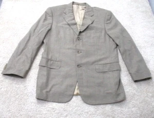 Ermenegildo Zegna Mens Sz 44 R Sport Coat Beige Blazer Made In Italy - Picture 1 of 17
