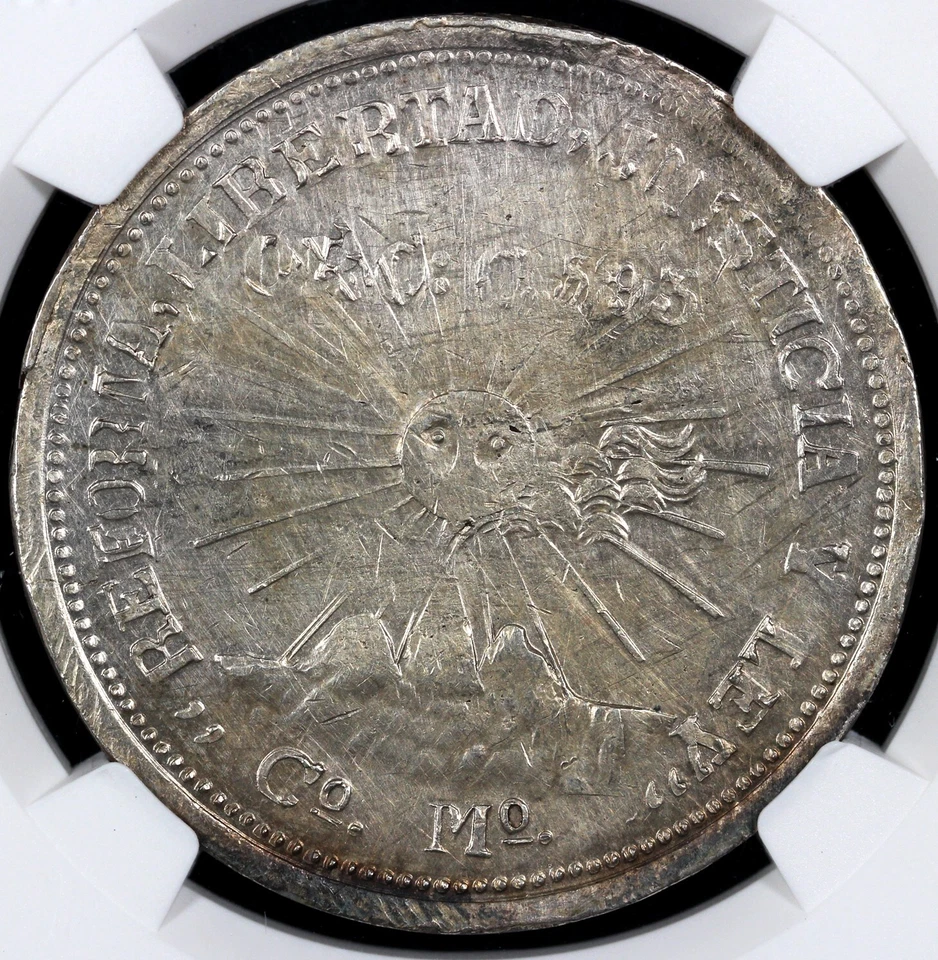 1915 2p Revolutionary Mexico Guerrero/Campo Morado 2 Pesos NGC AU Details Hairli - Image 1 of 4