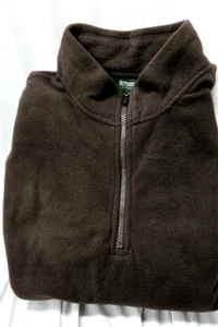'Outdoor Life' Men's Flannel Quarter Zip Shirt Jacket Brown Small - Picture 1 of 4