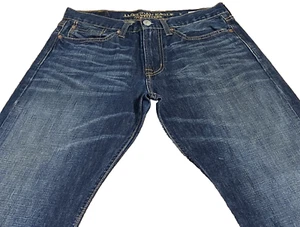 Pantalones de mezclilla informales American Eagle para hombre 32x29 clásicos rectos azules lavado medio - Imagen 1 de 8