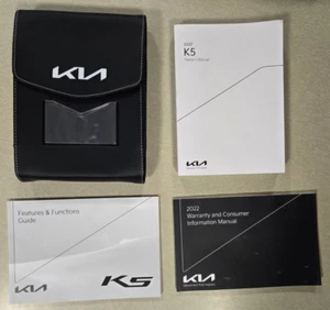 OEM Original 2022 Kia K5 Owners Manual, Supplements, Leather Holder - Picture 1 of 6