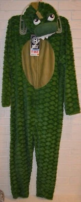 Men's Green Dinosaur Hoodie One Piece Pajama Lounge Sleep Suit S, M, L, XL, 2X - Image 1 of 3
