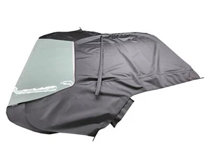 Fits: Ford Mustang 1964-66 Soft Top & Plastic Window Haartz Black Haartz Canvas - Picture 1 of 3