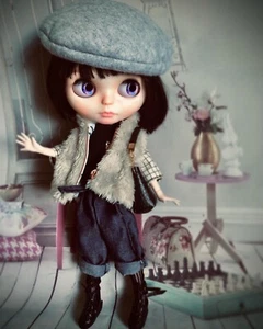 Handmade Fall/Winter Doll Clothes Set For Blythe/OB24/Licca/Barbie/OB22 - Picture 1 of 3