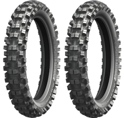 MICHELIN STARCROSS 5 MINI 2.5x10" TIRE SET +TUBES Midsoft Front/Rear YAMAHA 50cc - Imagem 1 de 2