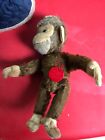 Old Schuco monkey stuffed animal 1950’s with label