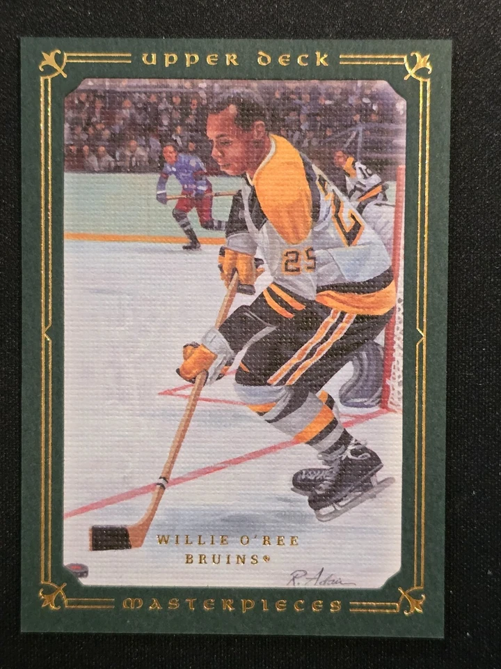 2008-09 Upper Deck Masterpieces Green #73 Willie O'Ree Boston 53/99 - Image 1 of 1