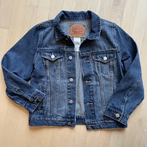 Levi's Strauss Unisex Trucker Jean Jacket  Stretch Denim Kids Sz S / 8-10 years - Picture 1 of 6