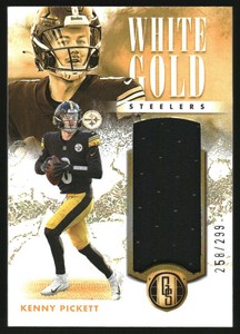 2023 Panini Gold Standard White Gold Materials #26 Kenny Pickett Jersey /299 