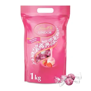 Lindt LINDOR Schokoladen| 1 Kg Beutel, Wiederverschließbar | Ca. 80 Kugeln Weiße - Bild 1 von 10