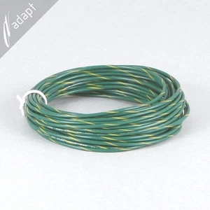 22 AWG Green/Yel Ground Hook Up Lead Wire Stranded 25ft UL1015, 600V AWM MTW TEW - Picture 1 of 1