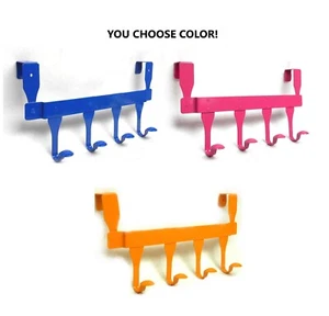 New Fenix Smart 8-Hook Over-The-Door Garment Hook Kids Boy/Girl Blue/Pink/Orange - Picture 1 of 11