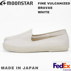 Moonstar Fine Vulcanized Shoes BRAVAS WHITE Kurume Made in Japan UNISEX NEW!!